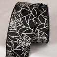 thumbnail image 1 of The Ribbon People Black and White Spider Print Wired Craft Ribbon 2.5" x 20 Yards, 1 of 2