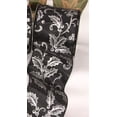thumbnail image 1 of The Ribbon People Black with Silver Poinsettia and Berry Print Wired Craft Ribbon 2" x 40 Yards, 1 of 2