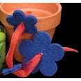 thumbnail image 1 of The Ribbon People Blue Colored Felt Flower Christmas Special Assortment 8", 1 of 3