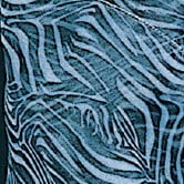 The Ribbon People Blue and Black Zebra Print Wired Craft Ribbon 2" x 27 Yards