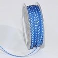 thumbnail image 1 of The Ribbon People Blue and White Grosgrain Stitch Craft Ribbon 0.1875" x 218 Yards, 1 of 2