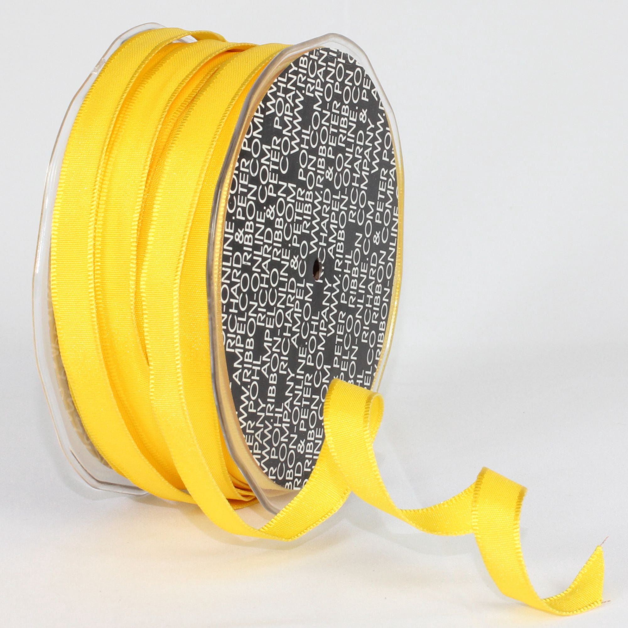 Bright Yellow Ribbons The Ribbon People Bright Yellow Solid Wired Ribbon 0.25
