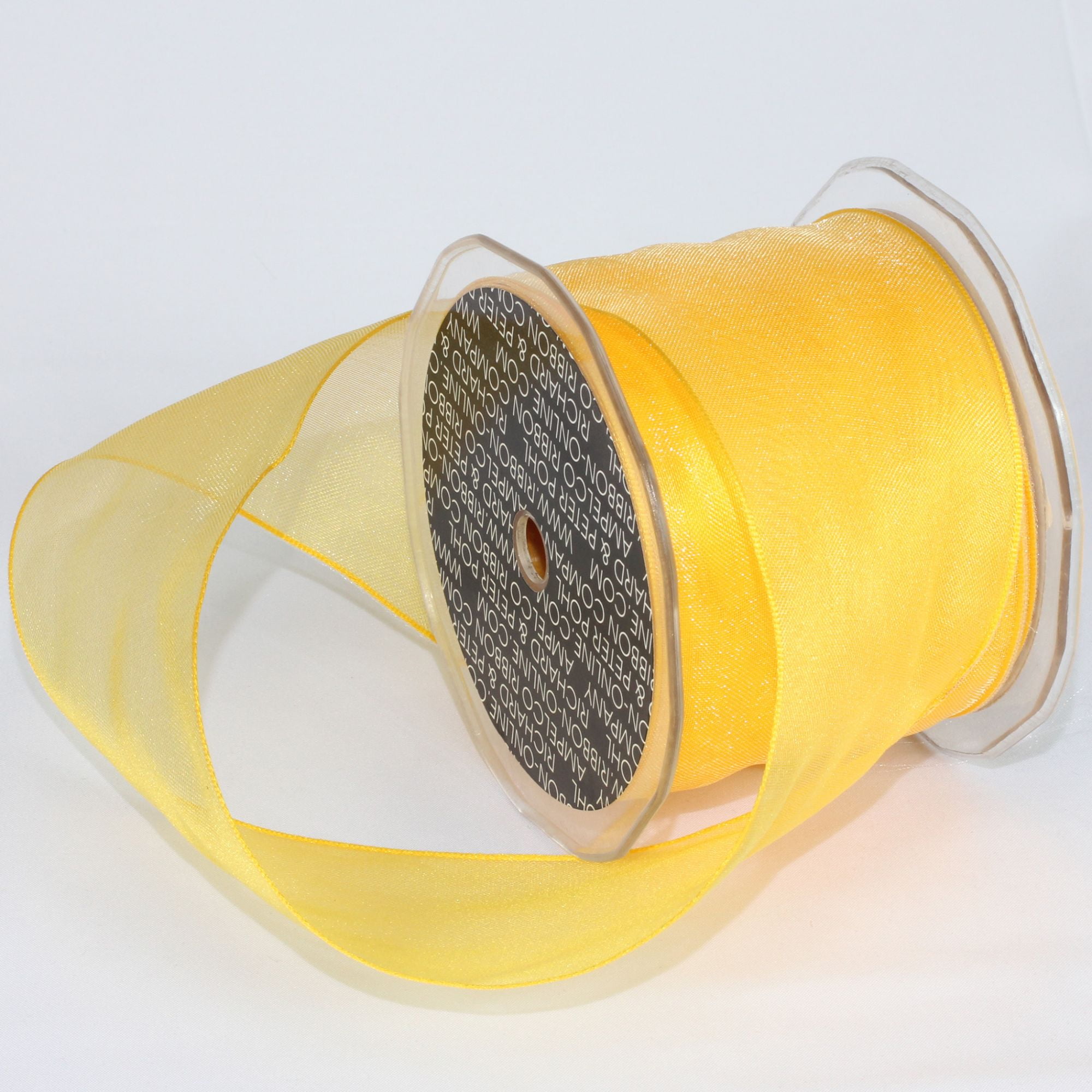 Bright Yellow Ribbons The Ribbon People Bright Yellow Wired Craft Ribbon 2 3/8