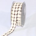 thumbnail image 1 of The Ribbon People Brown and Ivory Blocks Woven Edge Craft Ribbon 0.75" x 40 Yards, 1 of 2
