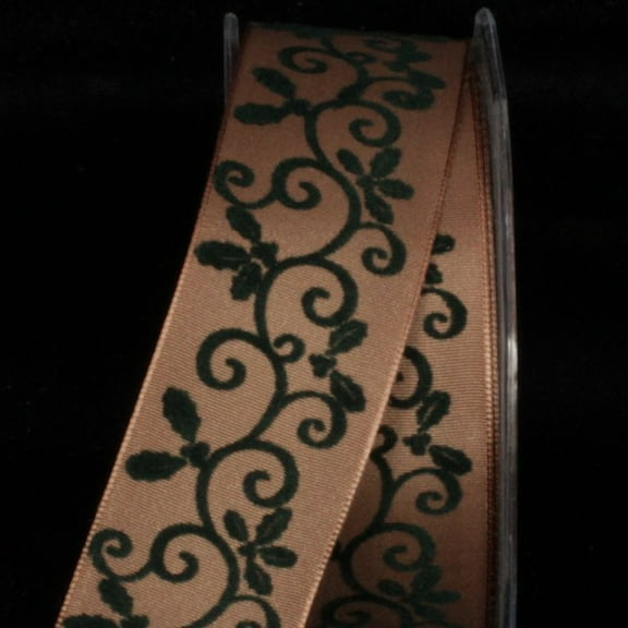 The Ribbon People Brown and Jet Black Mistle Wired Craft Ribbon 1.5" x 27 Yards