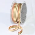thumbnail image 1 of The Ribbon People Brown and Orange French Striped Craft Ribbon 0.50" x 132 Yards, 1 of 2