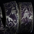 thumbnail image 1 of The Ribbon People Burgundy Red and Gold Kampai Swirl Wired Craft Ribbon 4" x 20 Yards, 1 of 2