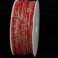 thumbnail image 1 of The Ribbon People Burgundy Red and Gold Wired Craft Ribbon 0.25" x 55 Yards, 1 of 1