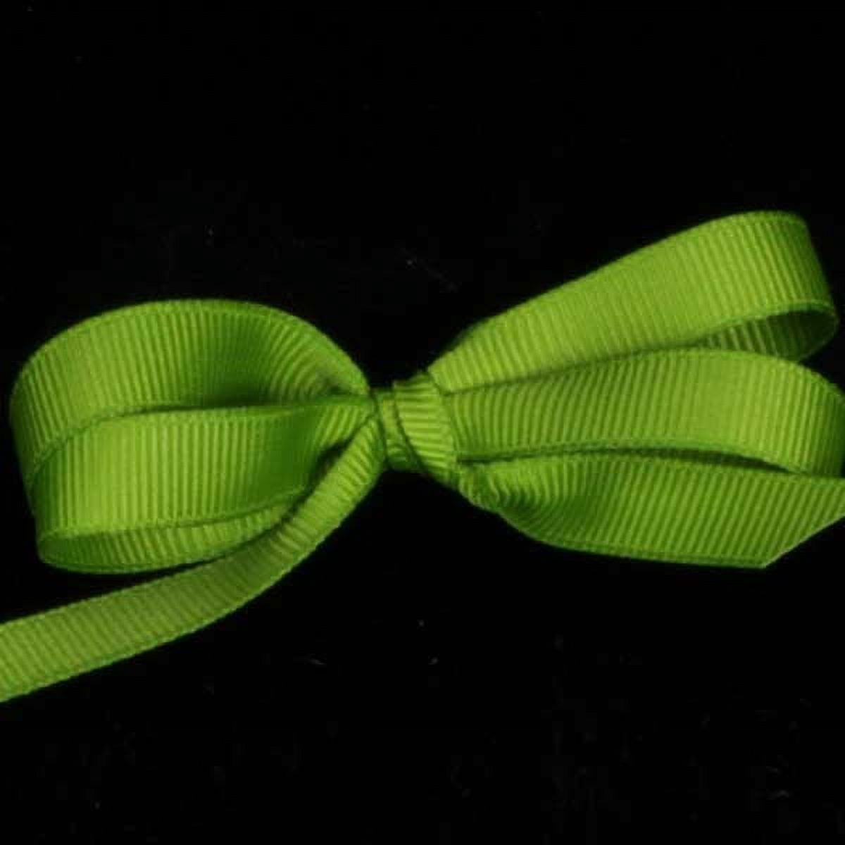 The Ribbon People Chartreuse Green Woven Edge Grosgrain Craft Ribbon 1 ...