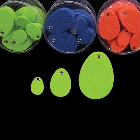 The Ribbon People Club Pack of 144 Lime Green Felt Easter Egg Decorations 3"
