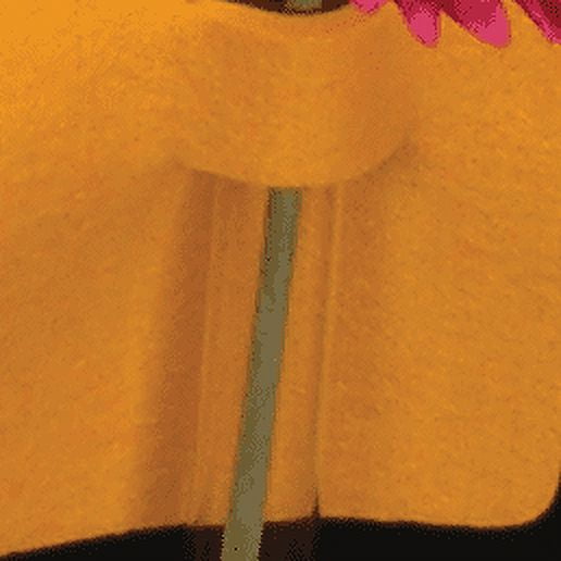 The Ribbon People Club Pack of 16 Bright Yellow Felt with Glass Flower Vases 4"
