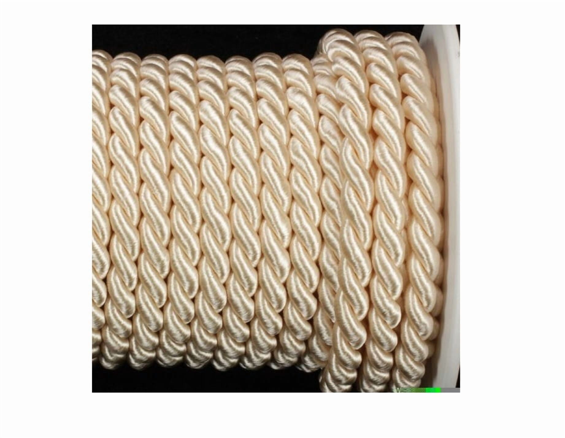 The Ribbon People Cream White Braided Cording Wired Craft Ribbon 0.25 ...