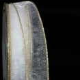 thumbnail image 1 of The Ribbon People White and Gold Organza Edge Wired Craft Ribbon 1" x 54 Yards, 1 of 2