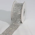 thumbnail image 1 of The Ribbon People Crystal Diamonds Craft Ribbon Trim with Silver and Clear Setting 1.5" x 1 Yard, 1 of 2