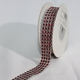 thumbnail image 1 of Crystal Rubies Craft Ribbons Trim with Silver and Red Setting 0.75" x 2 Yards, 1 of 2