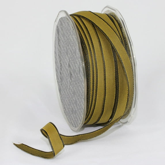 The Ribbon People Dijon Green French Wired Craft Ribbon 0.25" x 108 Yards