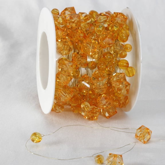 The Ribbon People Fire Orange Garland Ribbon 0.5" x 22 Yards