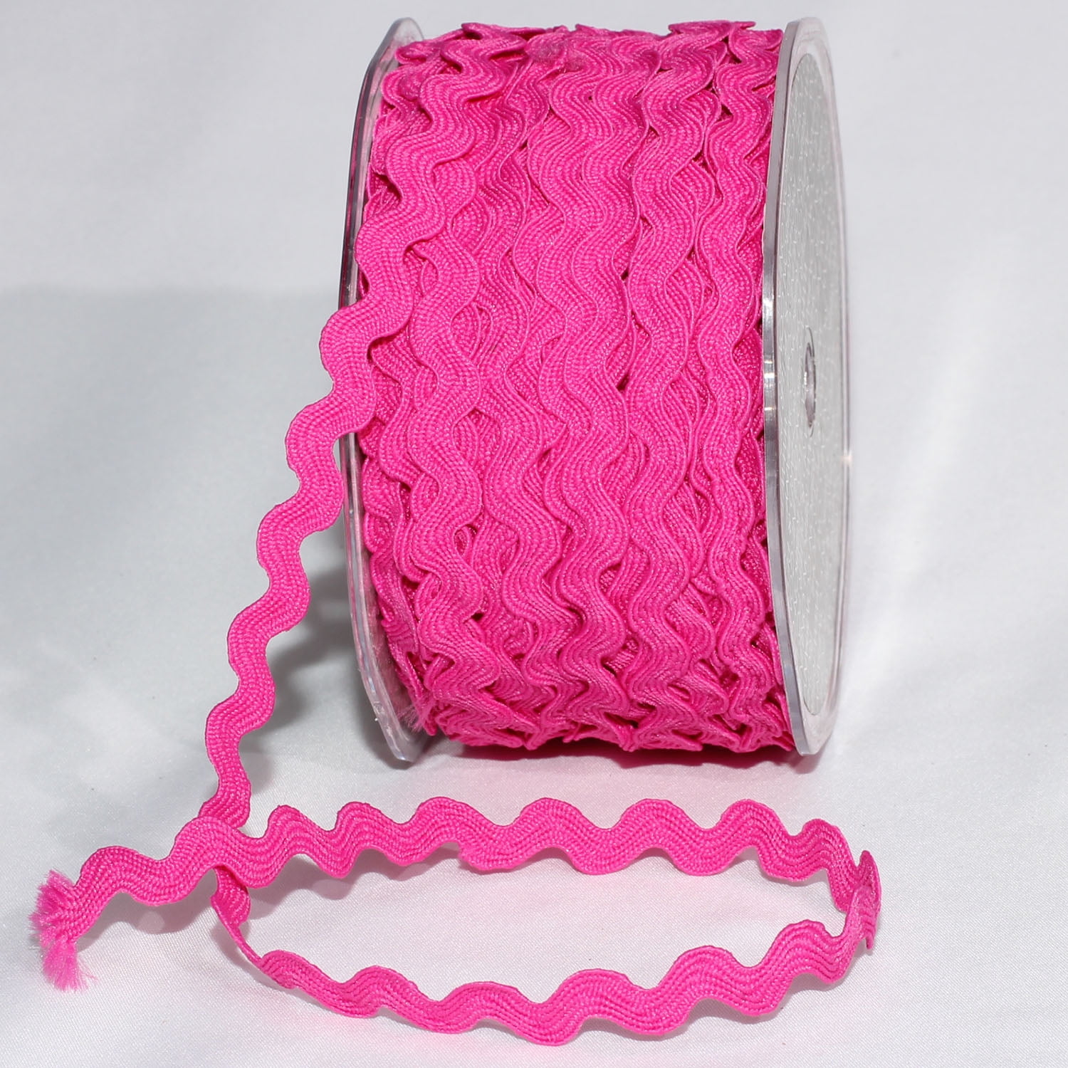 Decorative Ric Rac Ribbon Fuchsia Pink Woven Edge Ric Rac Craft Ribbon 0.25