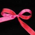 thumbnail image 1 of The Ribbon People Fuchsia Pink and Red Double Sided Craft Ribbon with Stitch Edge 0.25" x 110 Yards, 1 of 1