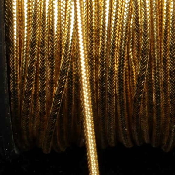The Ribbon People Gold Braided Craft Cord 0.25" x 218 Yards