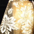 thumbnail image 1 of The Ribbon People Gold Elegant Poinsettia Wired Craft Ribbon 2.5" x 40 Yards, 1 of 2