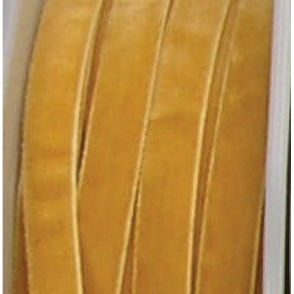 The Ribbon People Gold Soft Woven Edge Decorating Ribbon 0.25" x 66 Yards