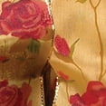 thumbnail image 1 of The Ribbon People Gold and Red Floral Wired Craft Ribbon 2.5" x 27 Yards, 1 of 2