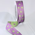 thumbnail image 1 of The Ribbon People Green Contemporary Polka Dot Woven Craft Ribbon 1.5" x 27 Yards, 1 of 2