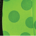 thumbnail image 1 of The Ribbon People Green Polka Dotted Wired Craft Ribbon 1.5" x 27 Yards, 1 of 1