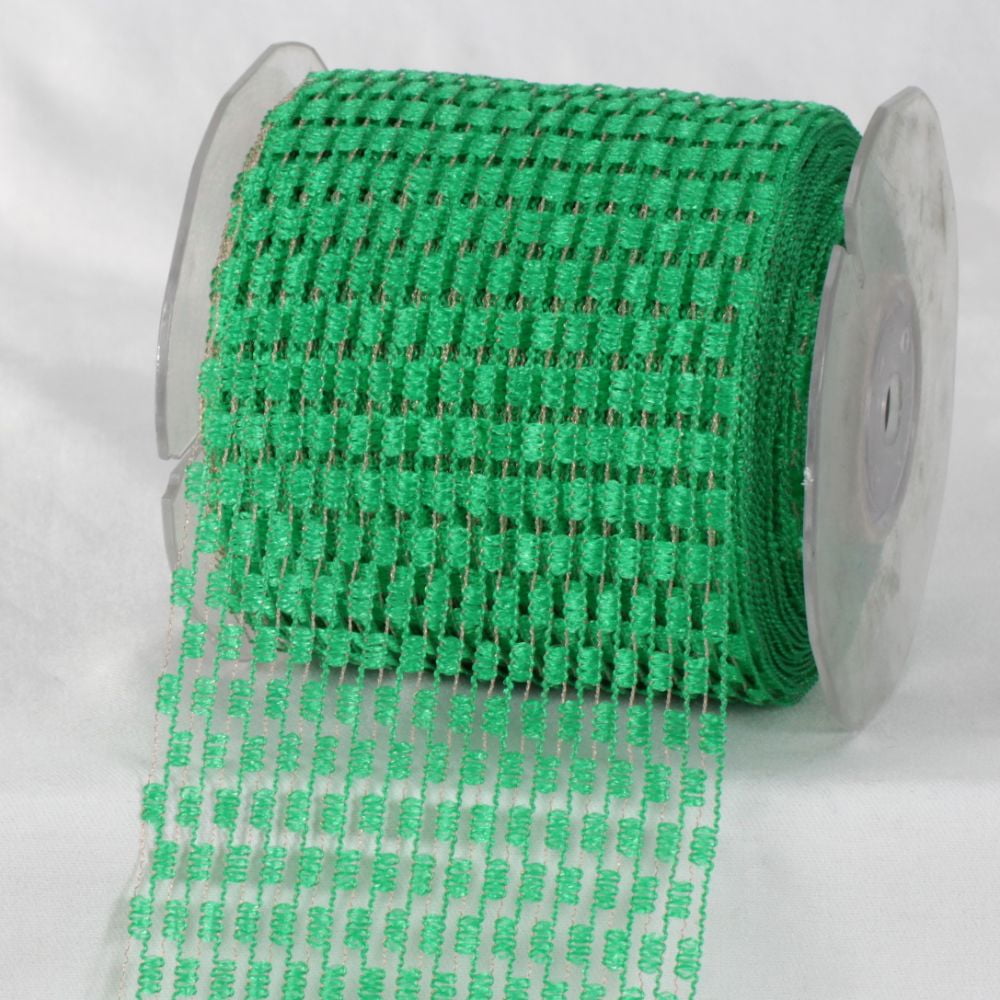 The Ribbon People Green Stretchglitter Craft Ribbon 4