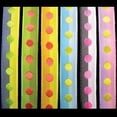 thumbnail image 1 of The Ribbon People Green and Orange Polka Dot Taffeta Craft Ribbon 0.37" x 55 Yards, 1 of 2