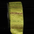 thumbnail image 1 of The Ribbon People Green and Red Glitter Striped Diagonal Wired Craft Ribbon 2.5" x 20 Yards, 1 of 1
