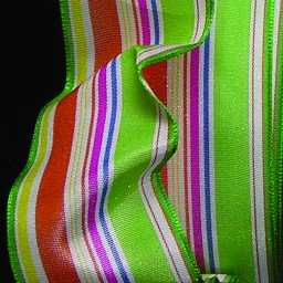The Ribbon People Green and Red Striped Wire Edged Craft Ribbon 1.5" x 54 Yards
