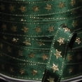 thumbnail image 1 of The Ribbon People Hunter Green and Gold Wired Craft Ribbon 0.5" x 54 Yards, 1 of 1