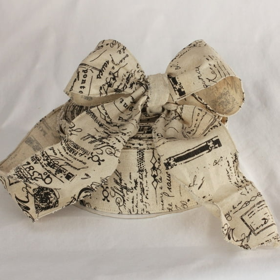 The Ribbon People Ivory Burlap Vintage Wired Craft Ribbon 2.75" x 30 Yards