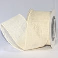 thumbnail image 1 of The Ribbon People Ivory Burlap Wired Craft Ribbon 3" x 20 Yards, 1 of 2