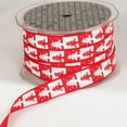 thumbnail image 1 of The Ribbon People Ivory and Scarlet Red Christmas Trees Wired Ribbon 0.5" x 54 Yards, 1 of 2