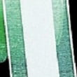 The Ribbon People Jade Green and White Striped Organdy Margaritte Craft Ribbon 1" x 60 Yards