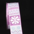 thumbnail image 1 of The Ribbon People Lavender Purple and White Oslo Wired Craft Ribbon 1.5" x 27 Yards, 1 of 1