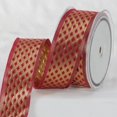 thumbnail image 1 of The Ribbon People Maroon and Gold Colored Metallic Finish Ribbon 1.5" x 27 Yards, 1 of 1