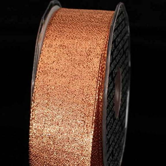 The Ribbon People Metallic Copper Orange Wired Craft Ribbons 1.5" x 54 Yards