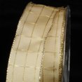 thumbnail image 1 of The Ribbon People Metallic Gold and White Checkered Wired Craft Ribbon 1.5" x 50 Yards, 1 of 1