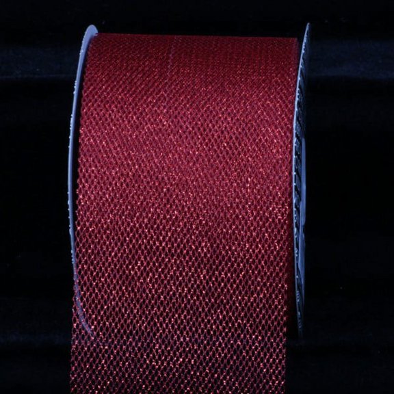 Metallic Red Imperial Tulle Craft Ribbon 3 x 54 Yards