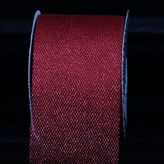 The Ribbon People Metallic Red Imperial Tulle Craft Ribbon 3 x 54 Yards