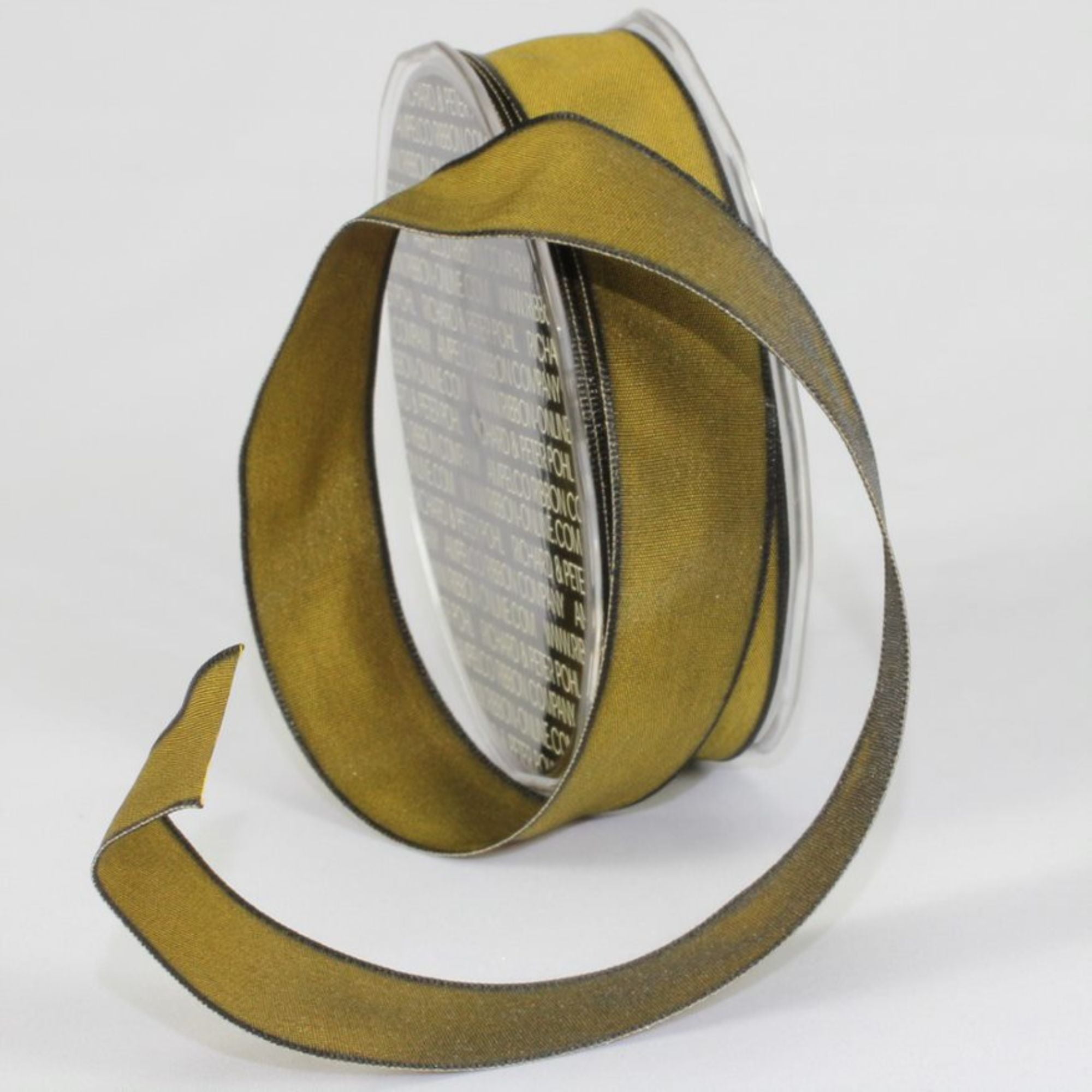 The Ribbon People Mustard Green Solid Wired Craft Ribbon 1" x 54 Yards