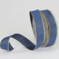 thumbnail image 1 of The Ribbon People Navy Blue and Gold Solid Wired Craft Ribbon 1" x 54 Yards, 1 of 3
