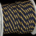 thumbnail image 1 of The Ribbon People Navy Blue with Gold Braided Cording Wired Craft Ribbon 0.25" x 27 Yards, 1 of 1