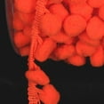 thumbnail image 1 of The Ribbon People Orange Owl Pom-Poms Woven Craft Trim .875" x 44 Yards, 1 of 2