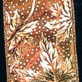 thumbnail image 1 of The Ribbon People Orange and Brown Foliage Taffeta Wired Craft Ribbon 2.5" x 20 Yards, 1 of 2