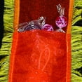 thumbnail image 1 of The Ribbon People Orange with Yellow Frills Pocket Craft Ribbon 4" x 16.4 Yards, 1 of 2